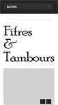 Mobile Screenshot of fifres-et-tambours.com