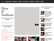 Tablet Screenshot of fifres-et-tambours.com
